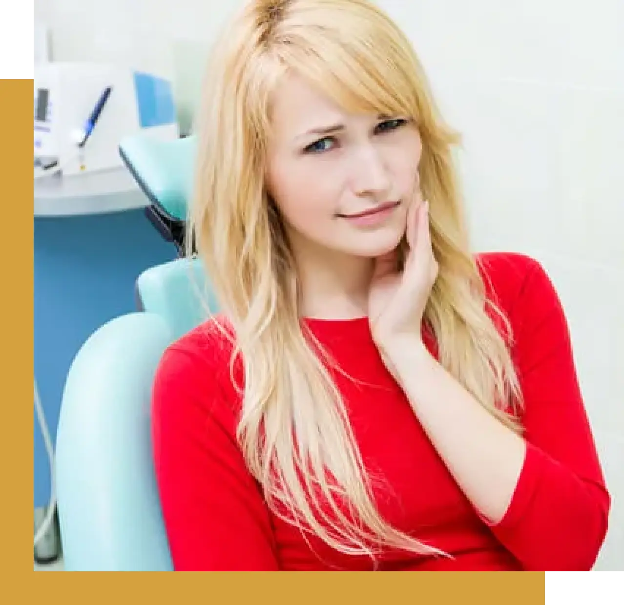 Girl in need of periodontal treatment